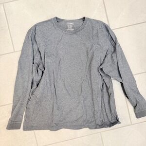 L.L. Bean Shirt - Long Sleeve Grey Size XL